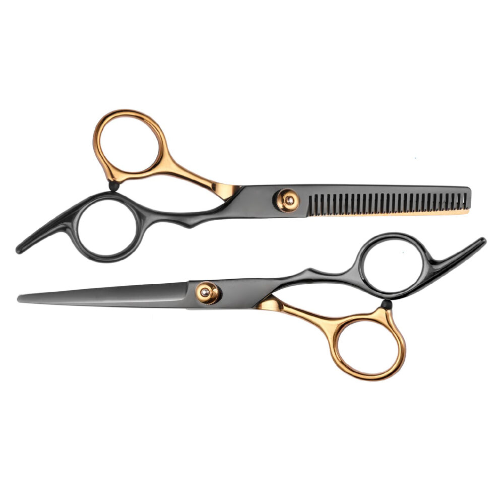 2 Pc BET252 Rainbow 30 Tooth Swivel Thinning Scissor Set