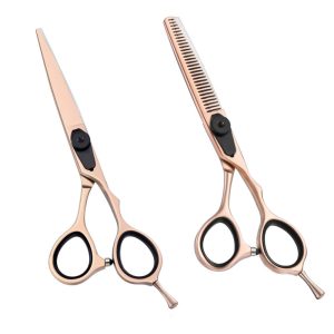Set of hair cutting scissors