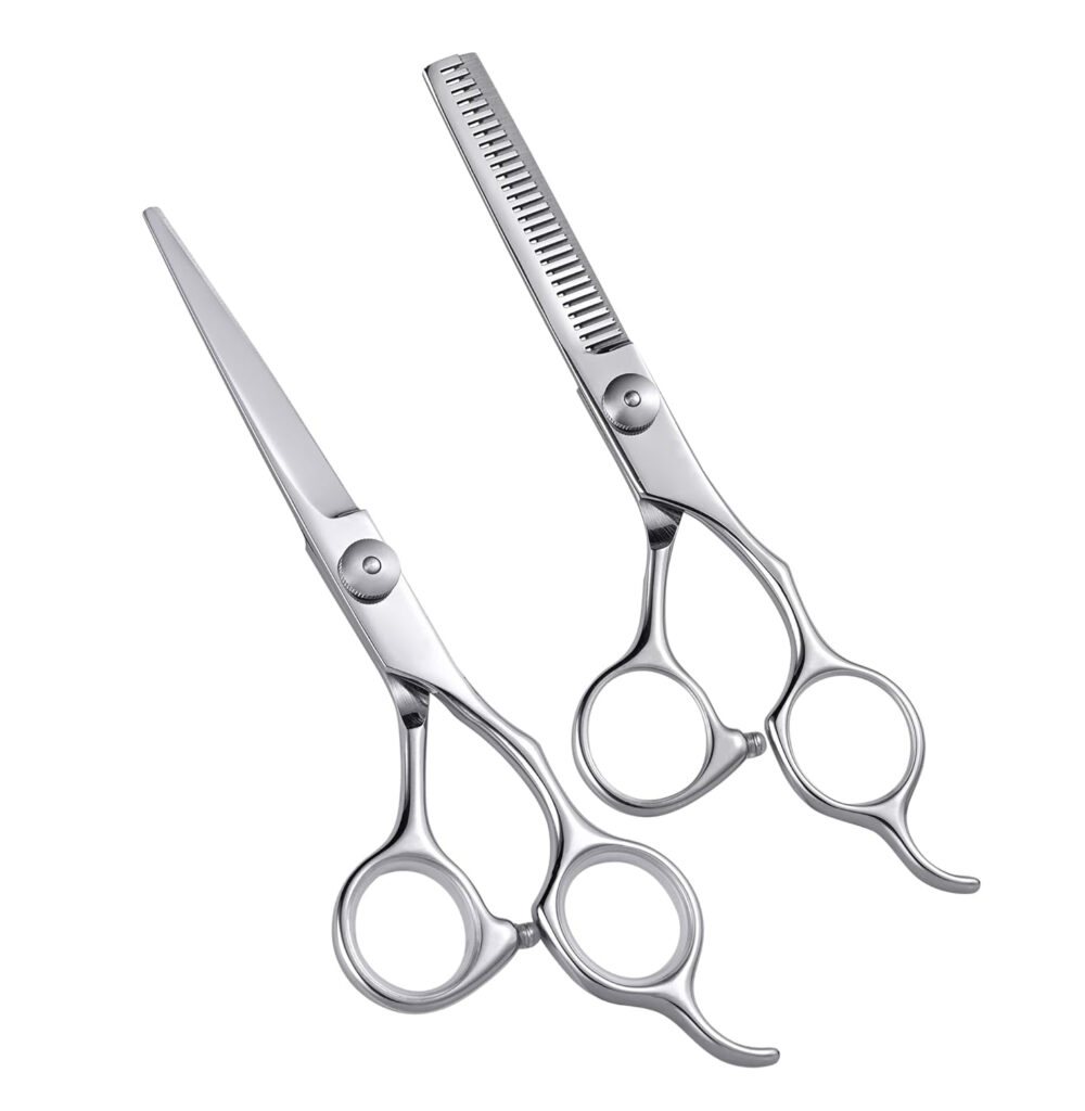 Professional Hair Cutting Shears Set with Cutting Scissors
