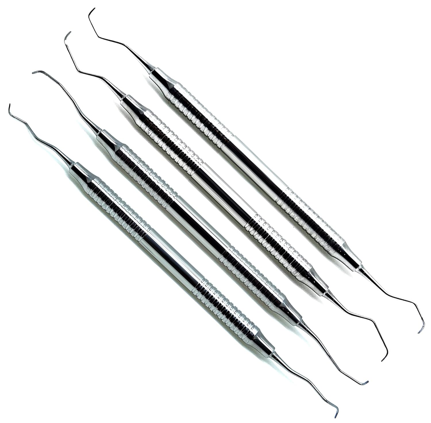 4 Pcs Dental Periodontal Professional Gracey Curettes 3/4, 5/6, 11/12, 13/14 Instruments